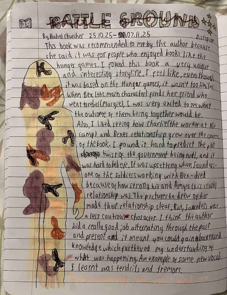 Five stars for Battle Ground from a young reader!